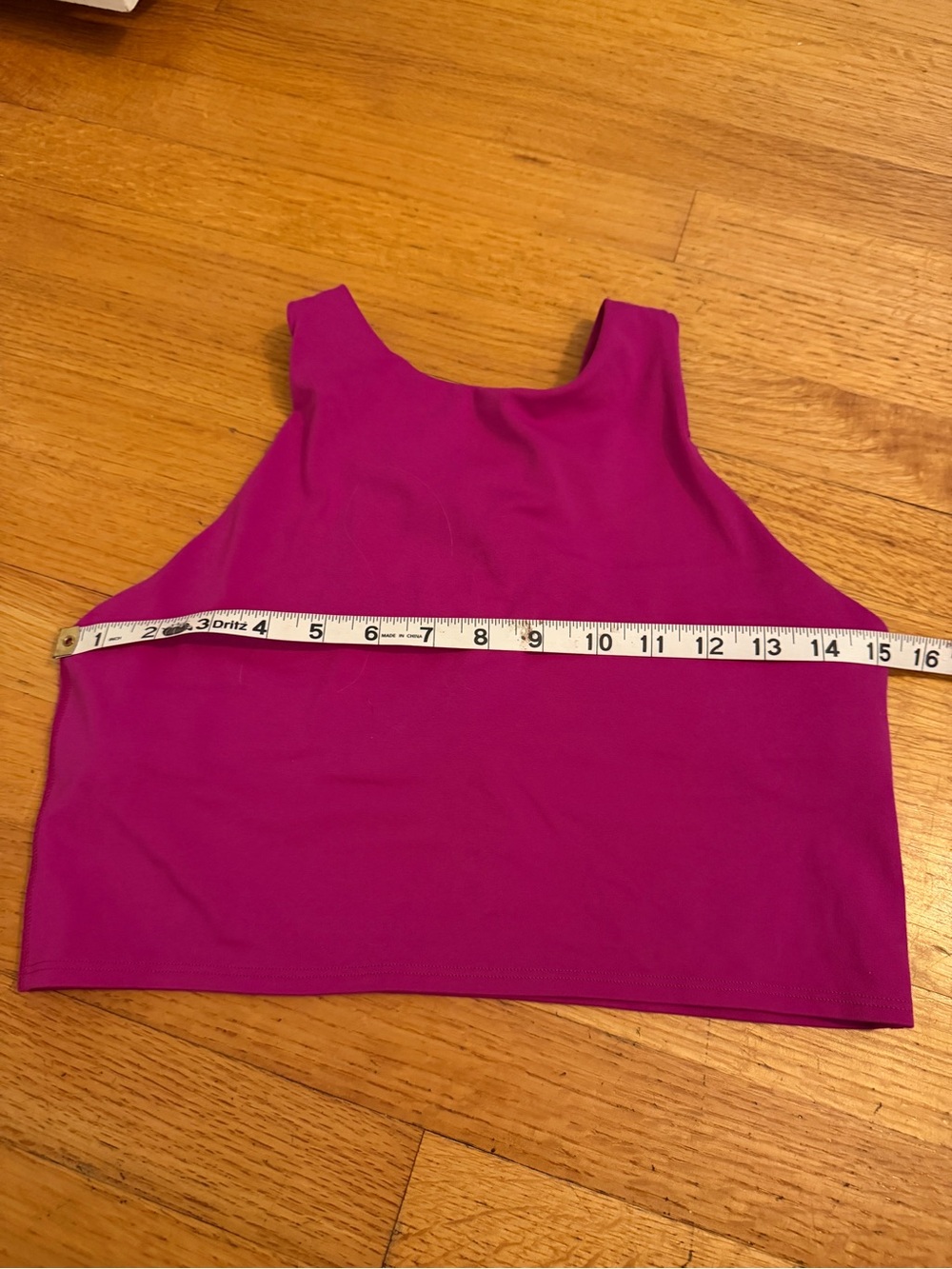 Athleta Fuchsia High-Neck Crop Top